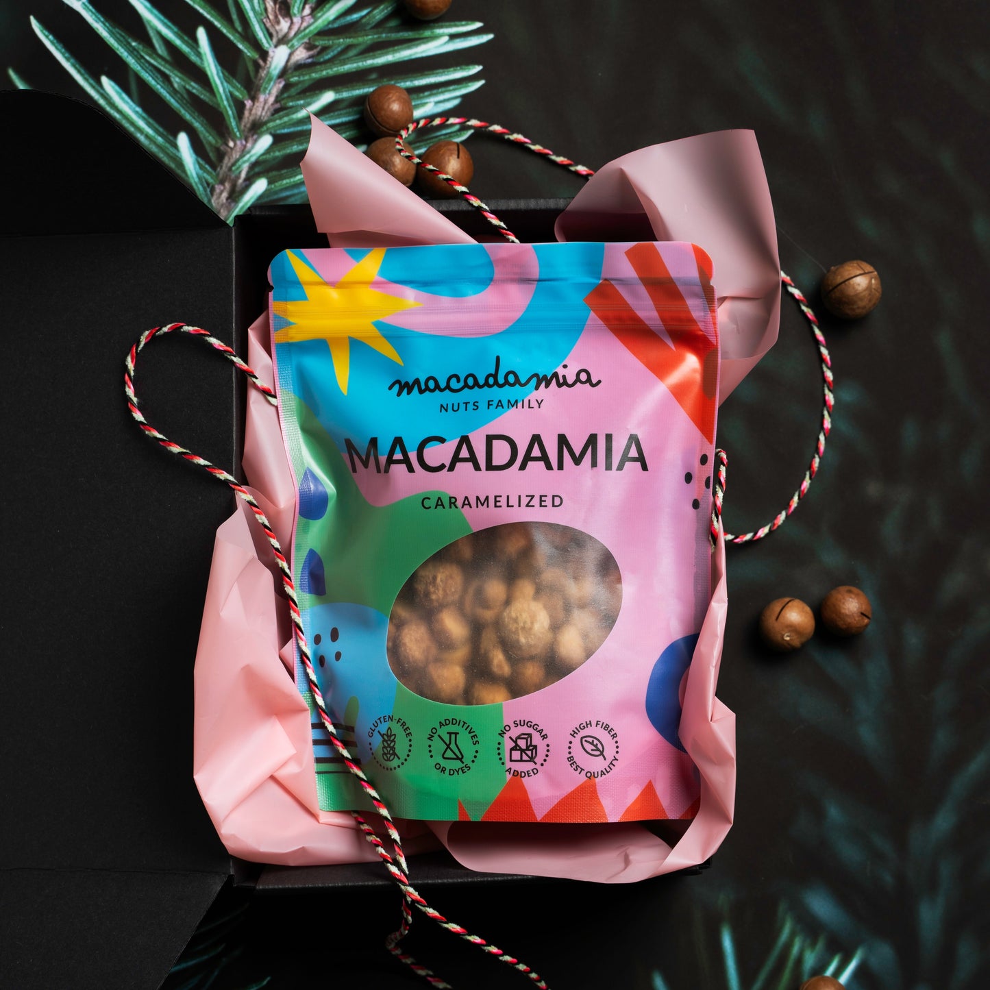 Karamelliseeritud makadaamiad